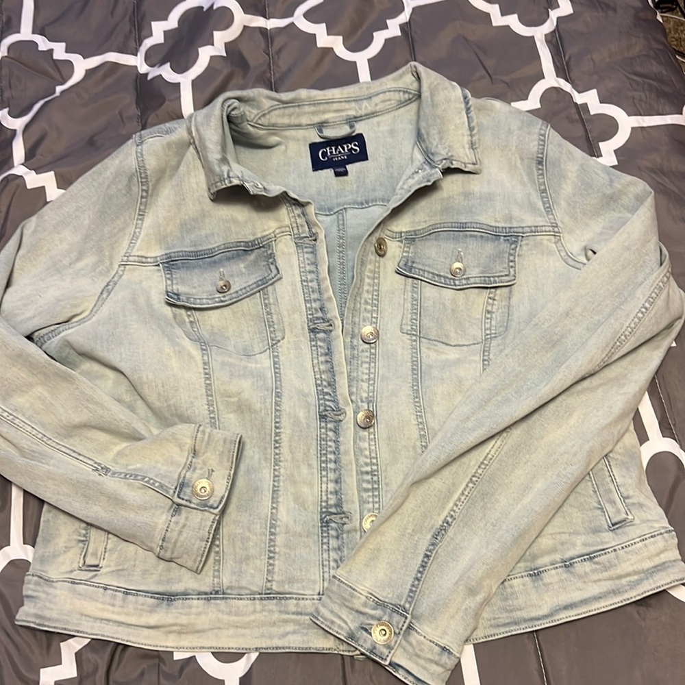 Chaps Jean Button Up Jacket - image 1